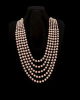 SAT120 Nia Pearl & Red Bead Mala – Traditional Elegance ( READY TO SHIP )