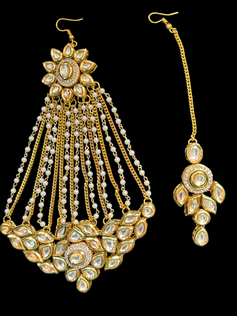 Kundan jhoomar tika ( READY TO SHIP )