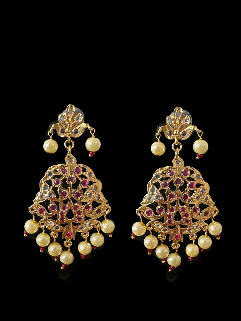 C565 AABHA Chandan haar inspired choker in rubies ( READY TO SHIP )