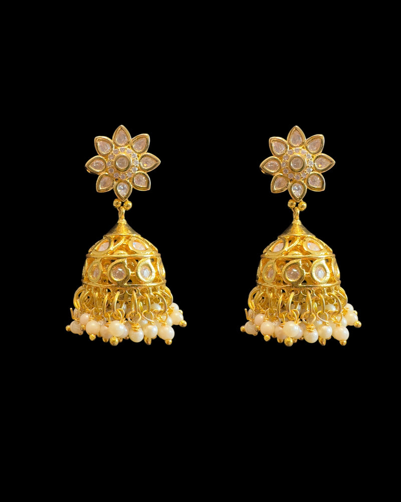Polki jhumka earrings ( READY TO SHIP )