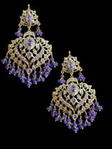 DER703 Ekta purple earrings ( READY TO SHIP )