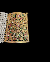 Jadau bahi / bracelet in ruby emerald  ( READY TO SHIP )