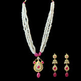 PS303 Jugni in fresh water  pearls and rubies  ( READY TO SHIP)