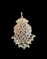 PS308 Shahreen silver plated pearl  pendant set ( READY TO SHIP )