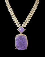 DNS231 Purple doublet necklace set ( READY TO SHIP )