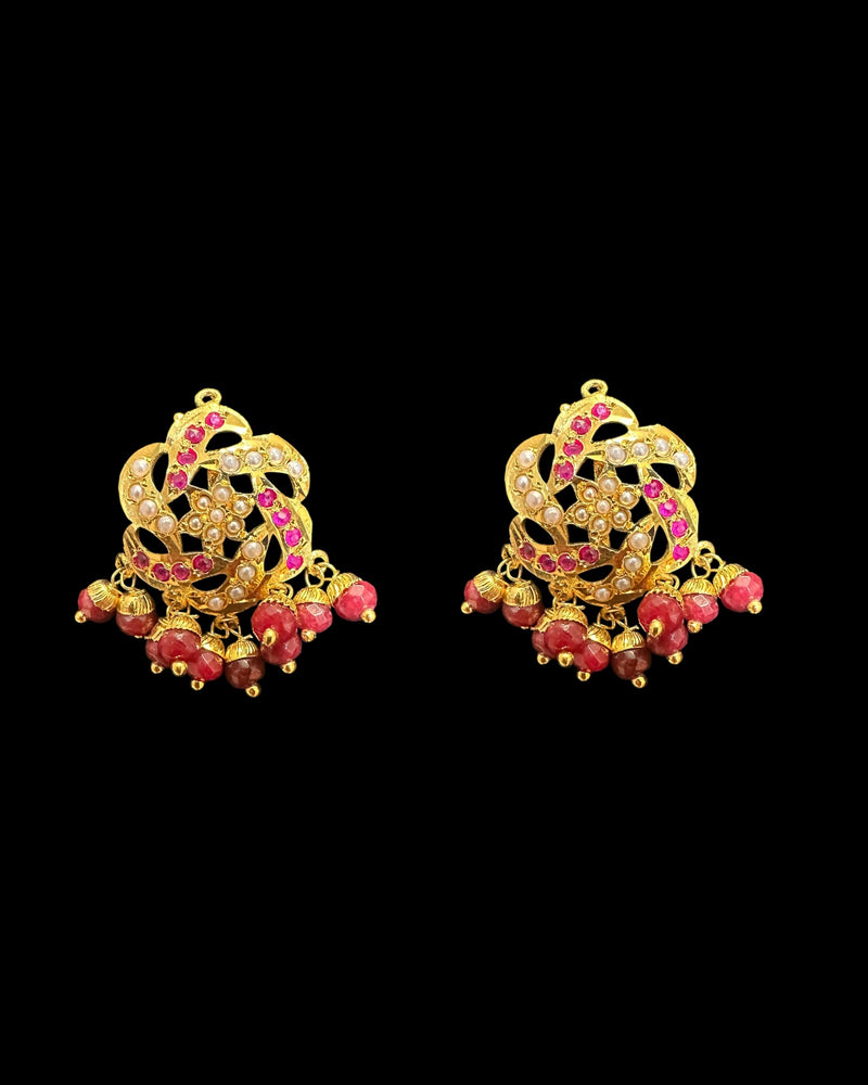 Jadau pendant - Ruby Pearl ( READY TO SHIP )