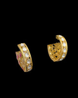 ER6 Isha High quality Polki earrings / Bali style ( READY TO SHIP  )