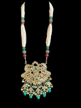 PS539 chethana kundan mala set with earrings ( READY TO SHIP )t