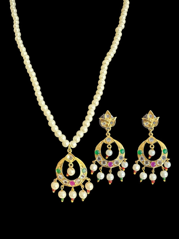 PS503 Nida pendant set - Ruby Green ( READY TO SHIP )