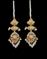 Gold plated choker set in fresh water pearls ( READY TO SHIP )