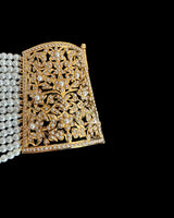 Jadau bahi / bracelet in pearls   ( READY TO SHIP )