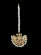 Saha chandbali tika in fresh water pearls ( READY TO SHIP )