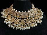 JIMENA bridal set in zircon and pearls ( READY TO SHIP )