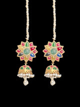 Naheed navratan bridal set with fresh water pearls and gemstones ( READY TO SHIP )