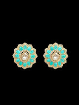 ET563 rose gold plated tops  with turquoise  ( READY TO SHIP )