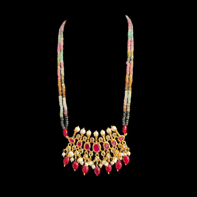 PS407 Tirmani in tourmaline  beads( READY TO SHIP  )