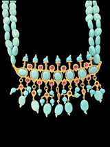 PS346 Tirmani in turquoise and ruby combination ( READY TO SHIP )