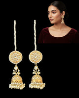 ER15 Thapa kundan jhumka earrings ( READY TO SHIP )