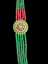 Brooch necklace red green ( READY TO SHIP )