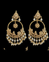 Jadau necklace set in pearls ( READY TO SHIP )