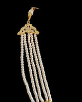 Mehwish jadau necklace with earrings in pearls ( READY TO SHIP )