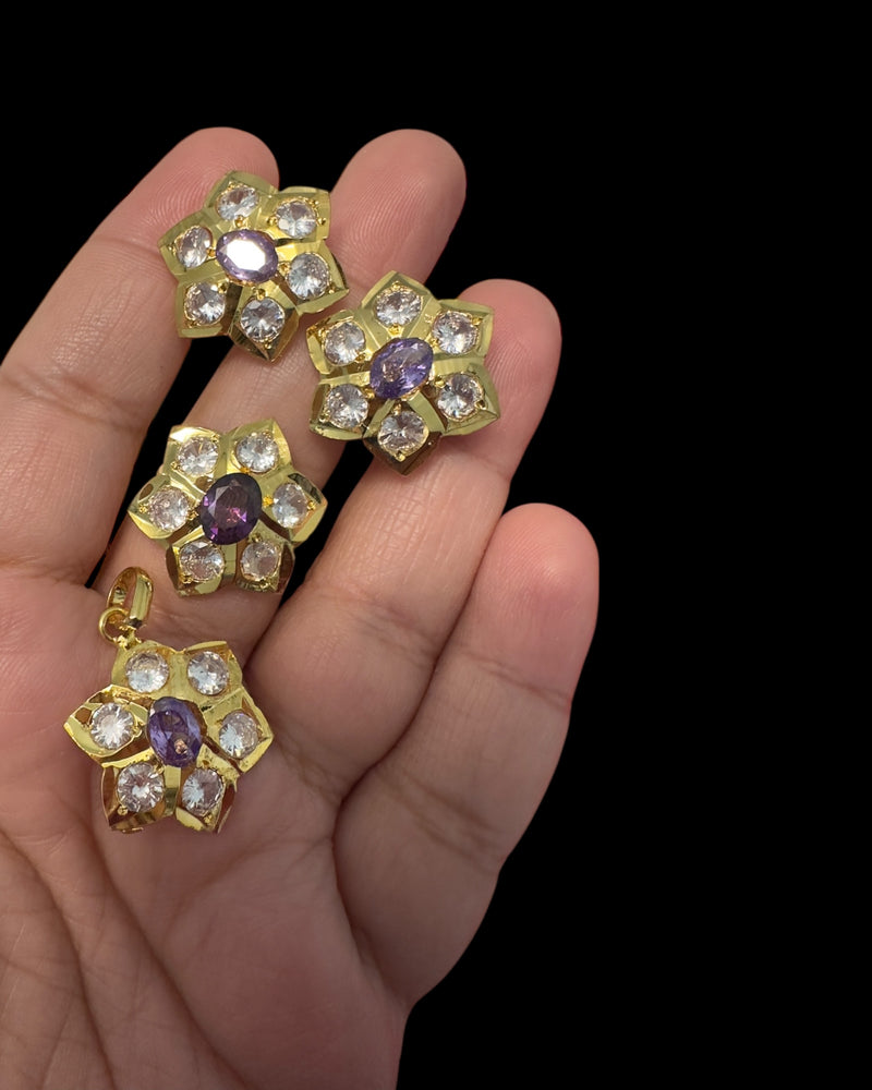 PS569 Pendant earrings and ring set ( READY TO SHIP )