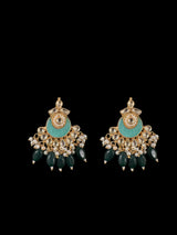 Megha kundan earrings tika ( READY TO SHIP )