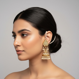 ER17 Thapa kundan jhumka earrings ( READY TO SHIP )