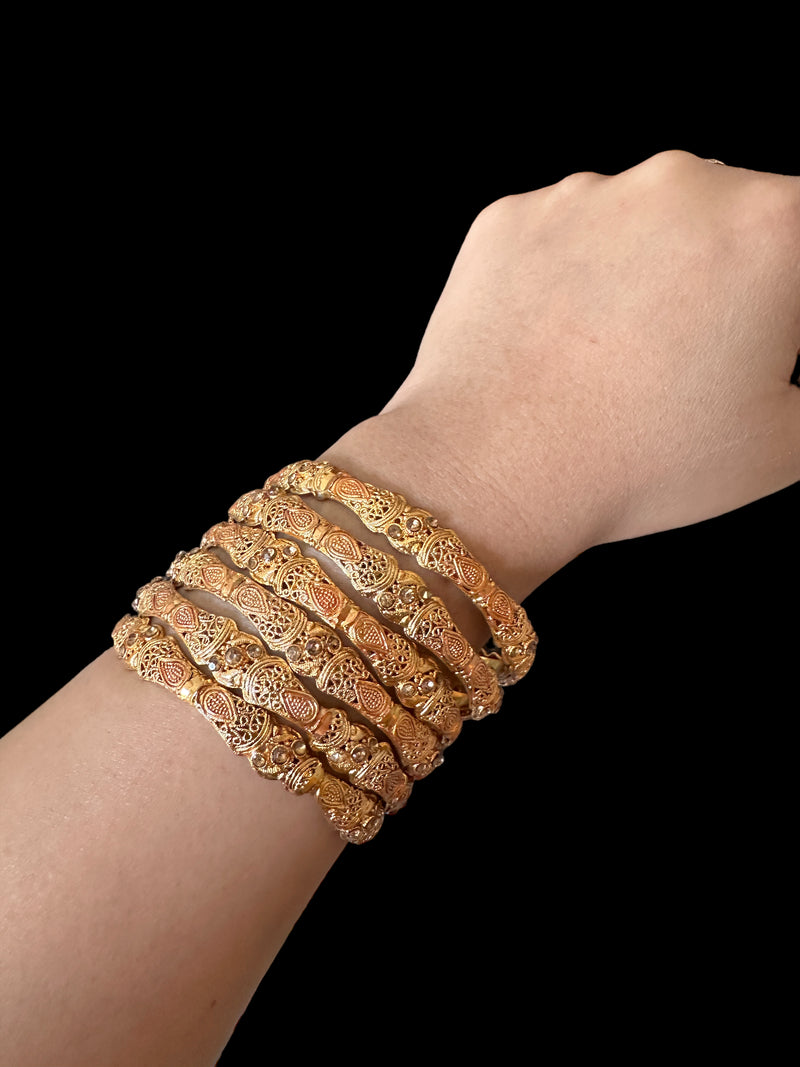 B196 Gold plated bangles ( READY TO SHIP )