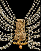 LN503 Multilayered gold plated mala with pearls ( READY TO SHIP )