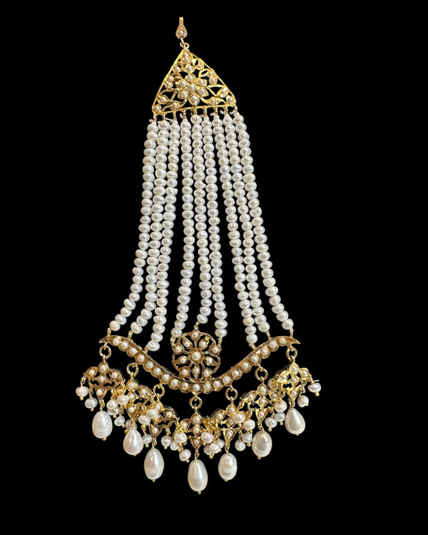 Gold-Plated Jhoomar in Freshwater Pearls ( READY TO SHIP )