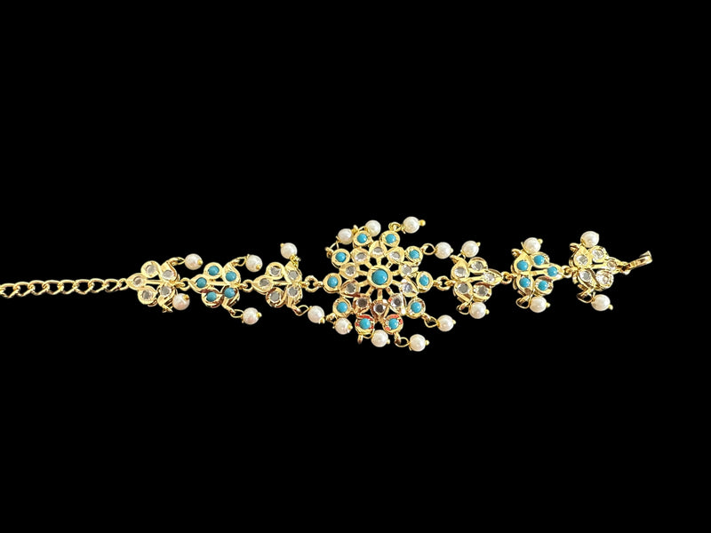 Amal hyderabadi bracelet in turquoise   ( READY TO SHIP )