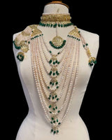 BR497G INSIA BRIDAL SET IN Emeralds  ( SHIPS IN 5 WEEKS )