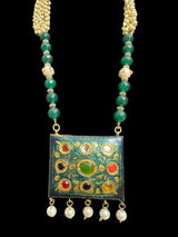 Multicolor kundan mala - peacock blue ( READY TO SHIP )