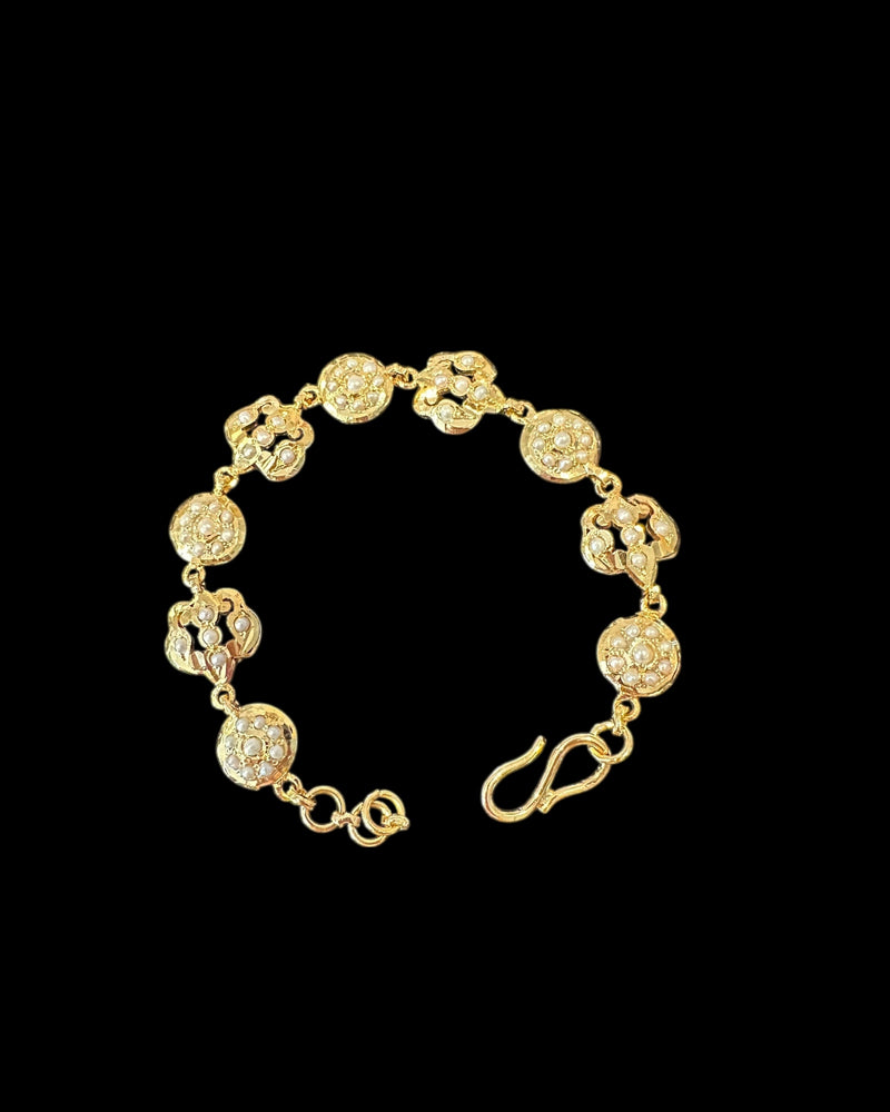 Gold-Plated Silver Freshwater Pearl Bracelet ( SHIPS IN 5 WEEKS )