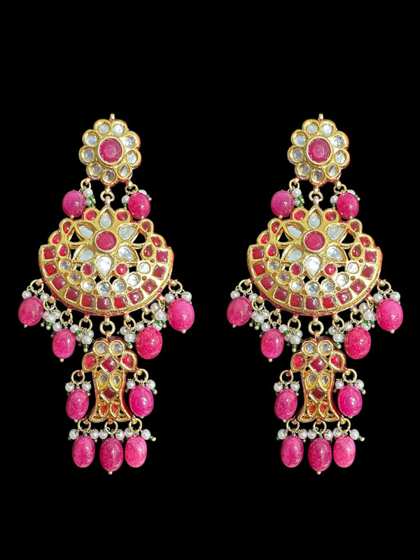 SE101 kundan meenakari earrings ( READY TO SHIP )