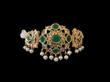 C303 MUSHK hyderabadi choker with earrings -GREEN (SHIPS IN 4 WEEKS)