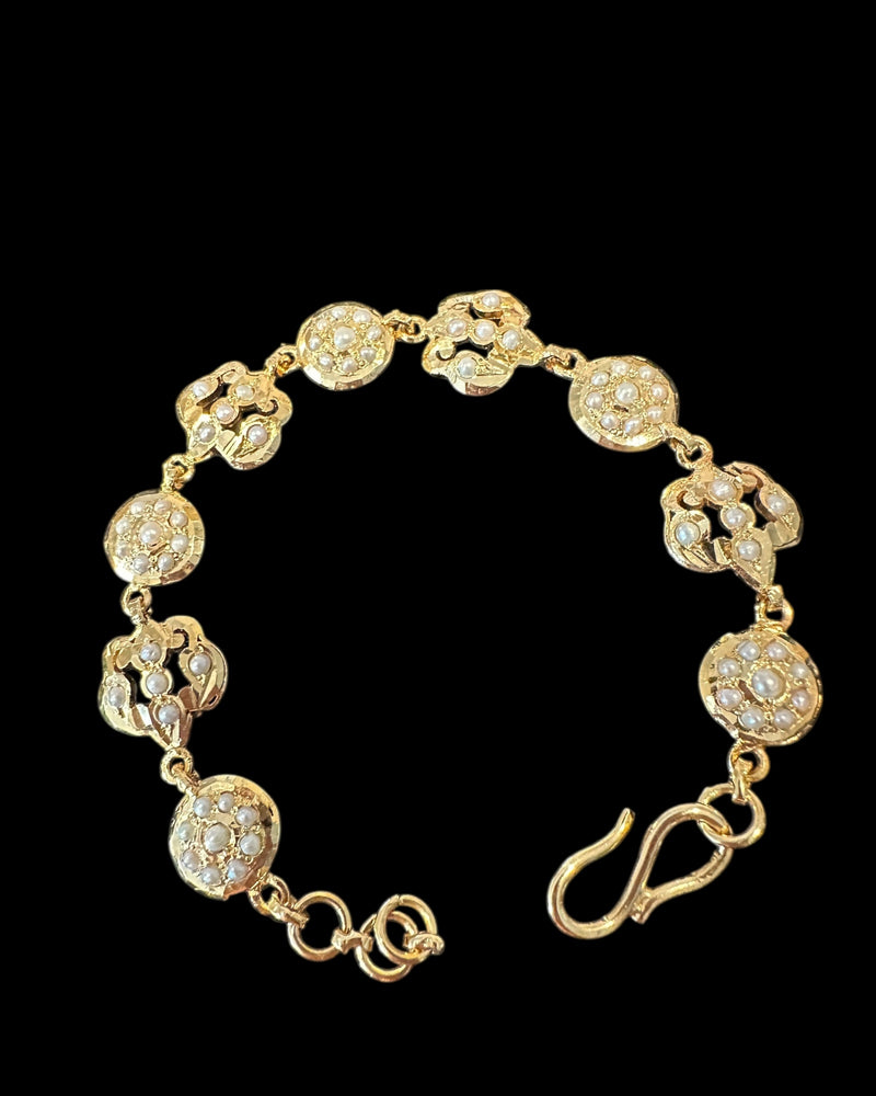 Gold-Plated Silver Freshwater Pearl Bracelet ( SHIPS IN 5 WEEKS )