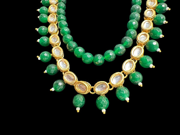 Yukta necklace - green  ( READY TO SHIP )