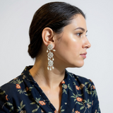 NS211 Malavika necklace set in fresh water pearls (READY TO SHIP )