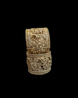 Broad Gold-Plated Mango Motif Kadhas (Set of 2) ( READY TO SHIP )