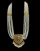 LN504 Ekta hyderabadi long necklace in pearls ( READY TO SHIP )