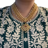 Tanika mango necklace set with earrings ( READY TO SHIP )