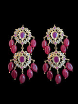 PS517 Neelam shell pearl pendant set in ruby ( READY TO SHIP  )