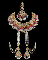 MAHAM  bridal set in MULTICOLOR ( READY TO SHIP )