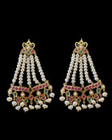 Hareem Ruby emerald fresh water pearl rani haar ( SHIPS IN 4 WEEKS  )