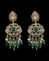 C574 Gold plated Polki / doublet choker with earrings tika ( READY TO SHIP )