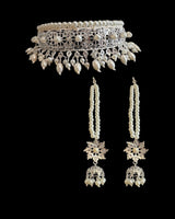 C33 Insia silver plated  jadavi lacha  with karanphool  ( READY TO SHIP )