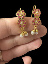 Jadau tops in ruby pearl ( READY TO SHIP )