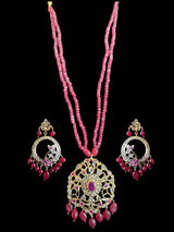 PS519 Hima ruby Pendant set with earrings (READY TO SHIP  )